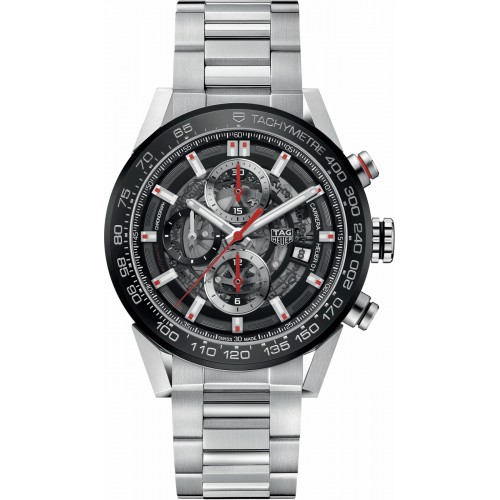 Tag Heuer Carrera Skeleton Black Dial Men's Watch CAR201V-BA0714